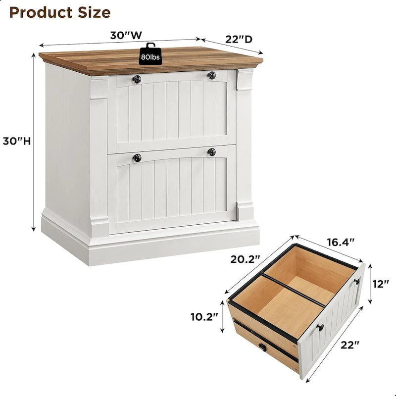 Meuble de classement latéral en bois avec rangement