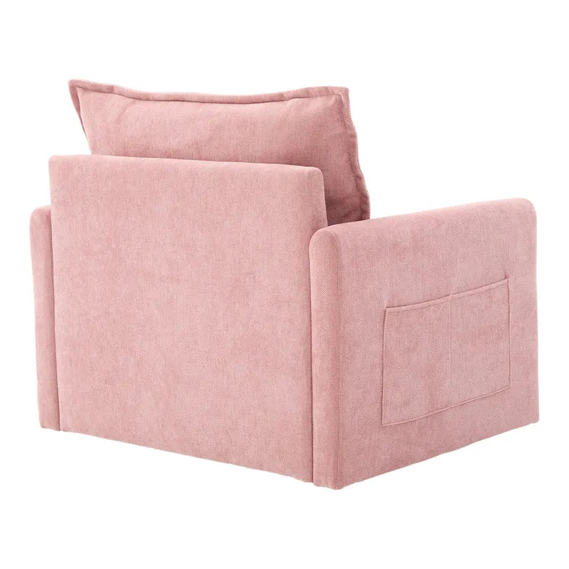Fauteuil pivotant à 360° en chenille, style moderne du milieu du siècle