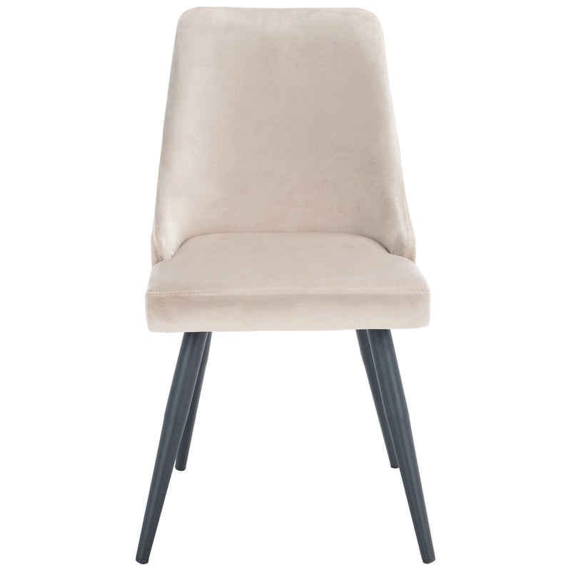 Chaise de salle à manger moderne en velours, lot de 2