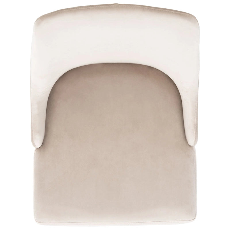 Chaise de salle à manger moderne en velours, lot de 2