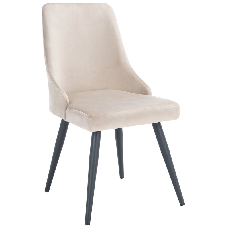 Chaise de salle à manger moderne en velours, lot de 2