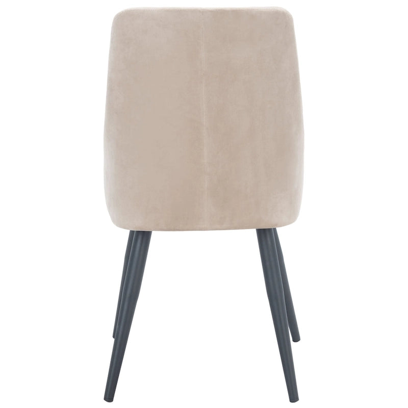 Chaise de salle à manger moderne en velours, lot de 2