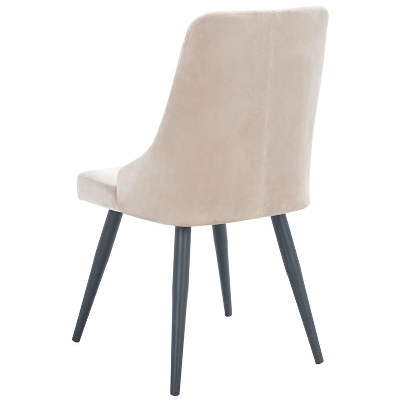 Chaise de salle à manger moderne en velours, lot de 2