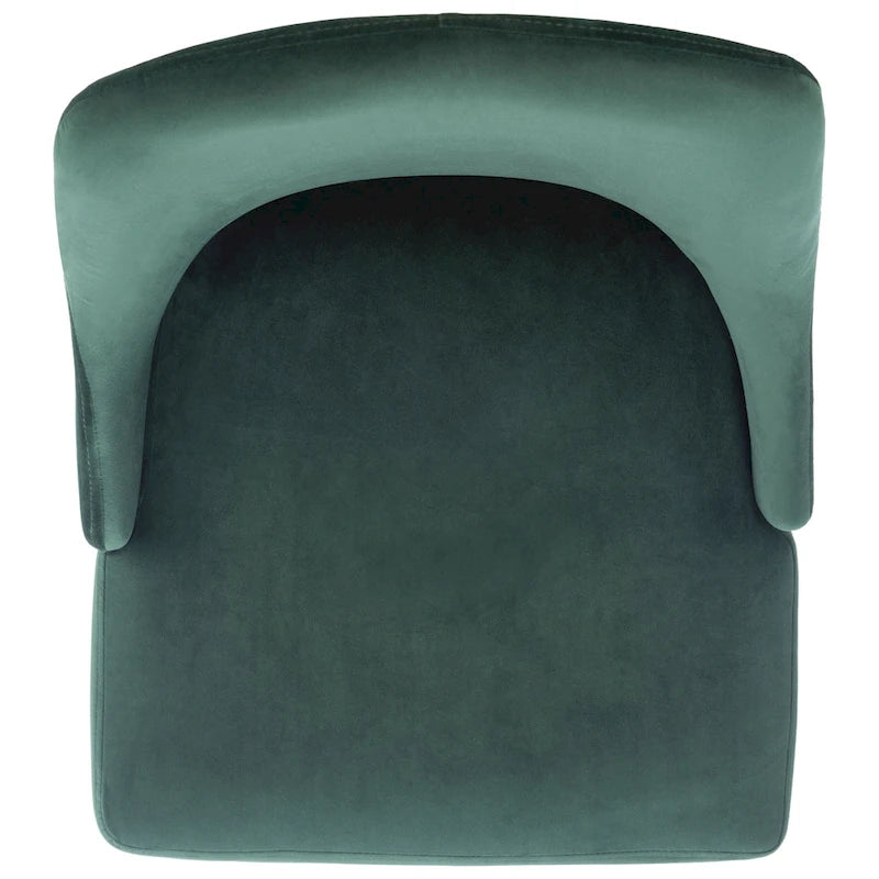 Chaise de salle à manger moderne en velours, lot de 2