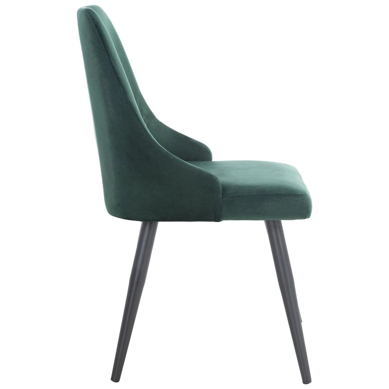 Chaise de salle à manger moderne en velours, lot de 2