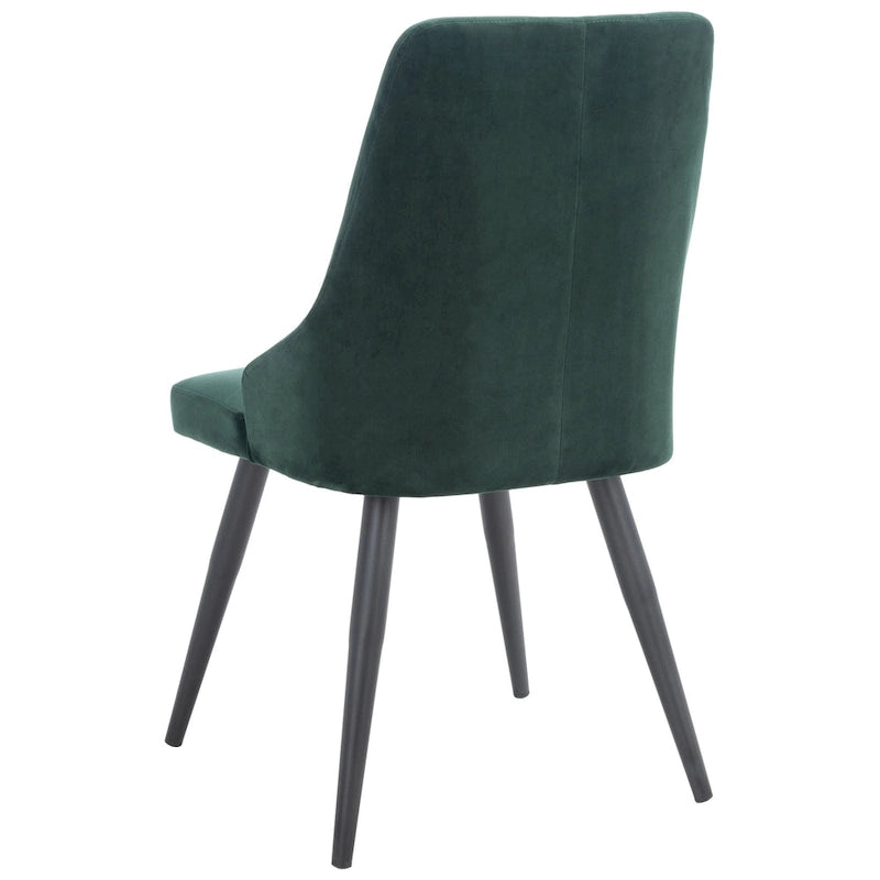 Chaise de salle à manger moderne en velours, lot de 2