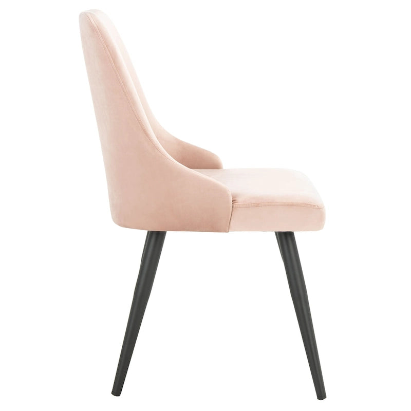 Chaise de salle à manger moderne en velours, lot de 2