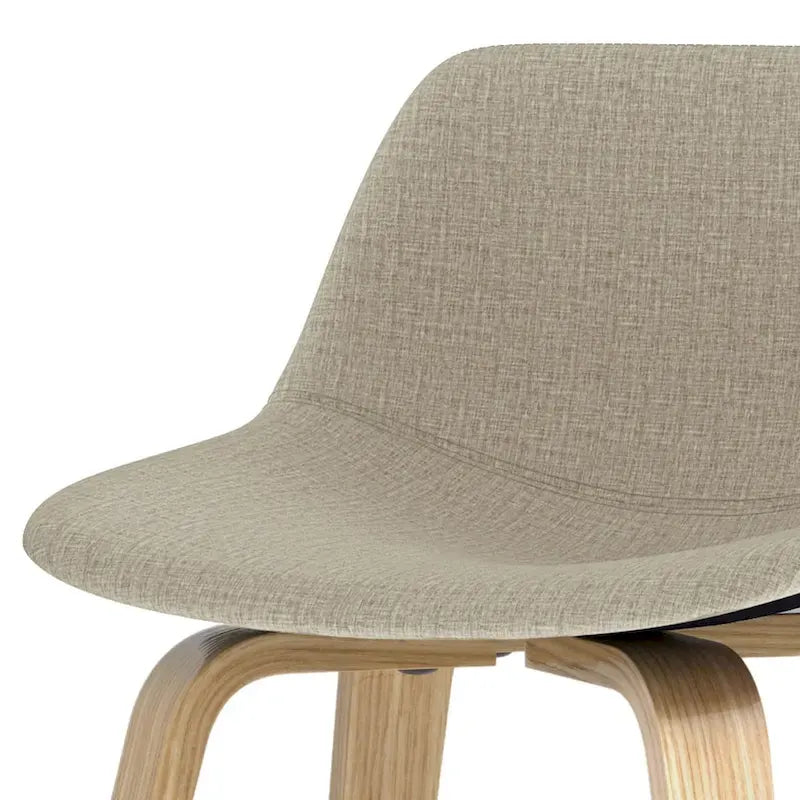 Tabouret de comptoir en bois courbé de style Mid-Century Modern, ensemble de 2