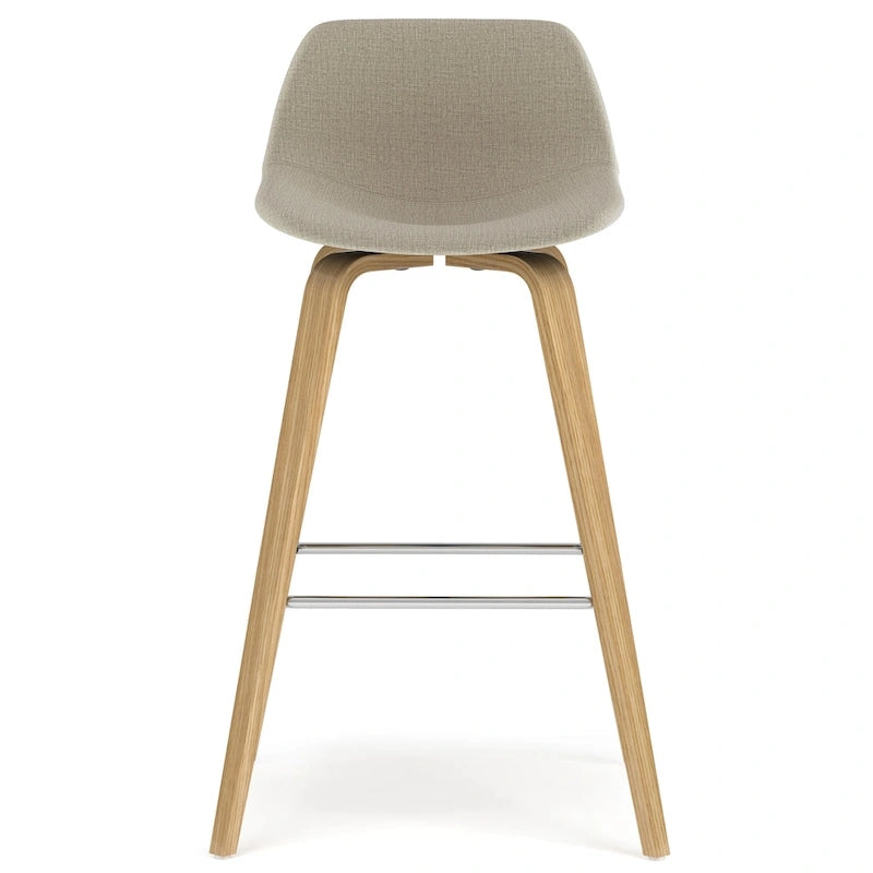 Tabouret de comptoir en bois courbé de style Mid-Century Modern, ensemble de 2