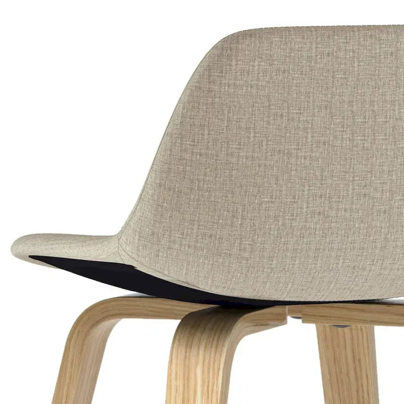 Tabouret de comptoir en bois courbé de style Mid-Century Modern, ensemble de 2