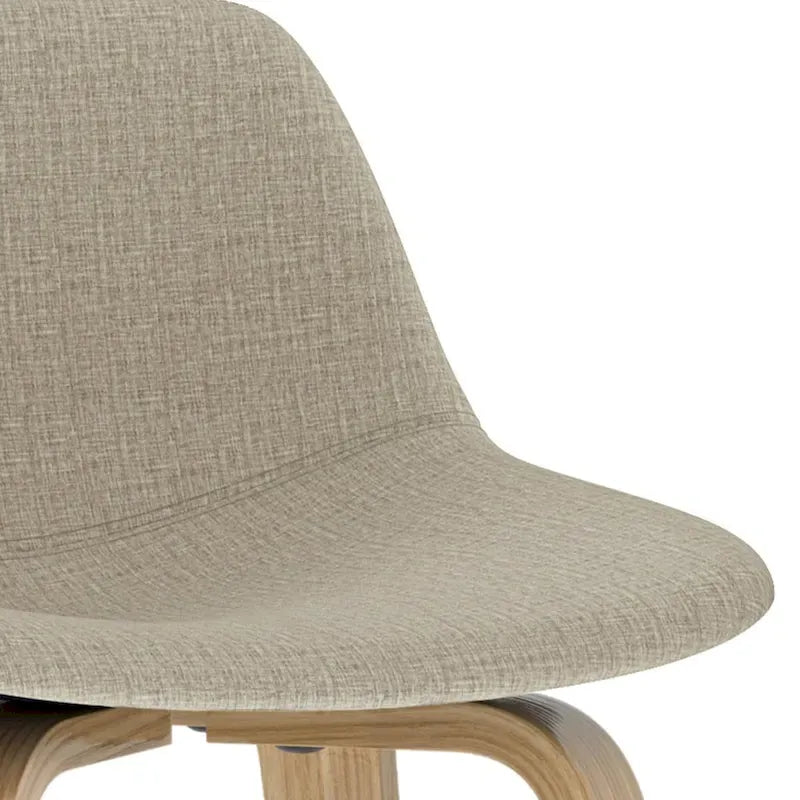 Tabouret de comptoir en bois courbé de style Mid-Century Modern, ensemble de 2