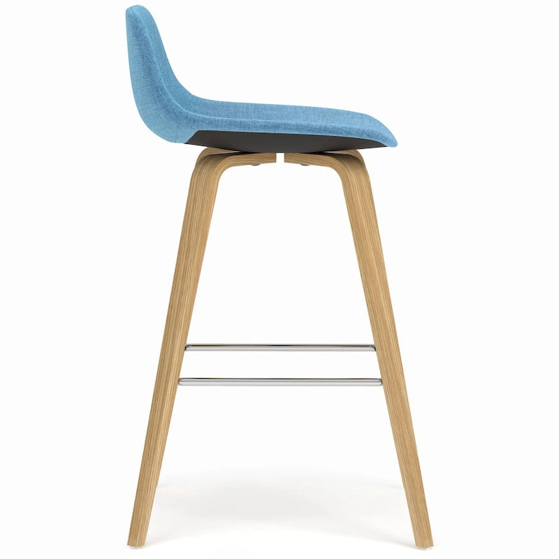 Tabouret de comptoir en bois courbé de style Mid-Century Modern, ensemble de 2