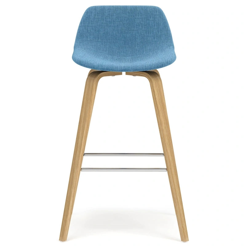 Tabouret de comptoir en bois courbé de style Mid-Century Modern, ensemble de 2