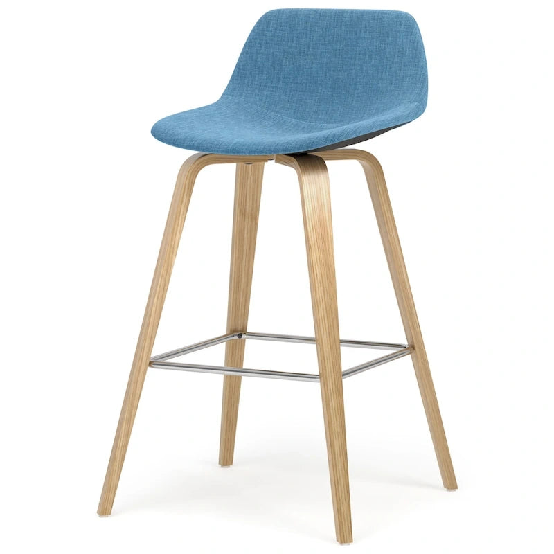 Tabouret de comptoir en bois courbé de style Mid-Century Modern, ensemble de 2