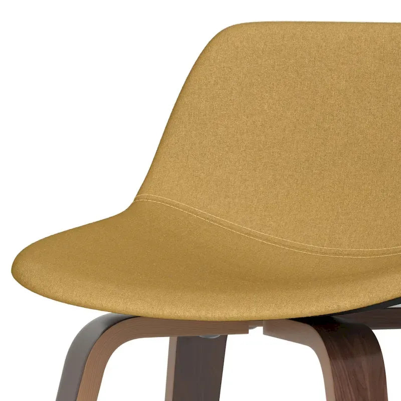 Tabouret de comptoir en bois courbé de style Mid-Century Modern, ensemble de 2