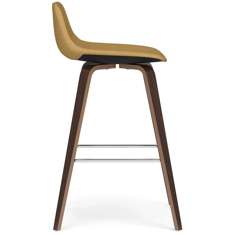 Tabouret de comptoir en bois courbé de style Mid-Century Modern, ensemble de 2