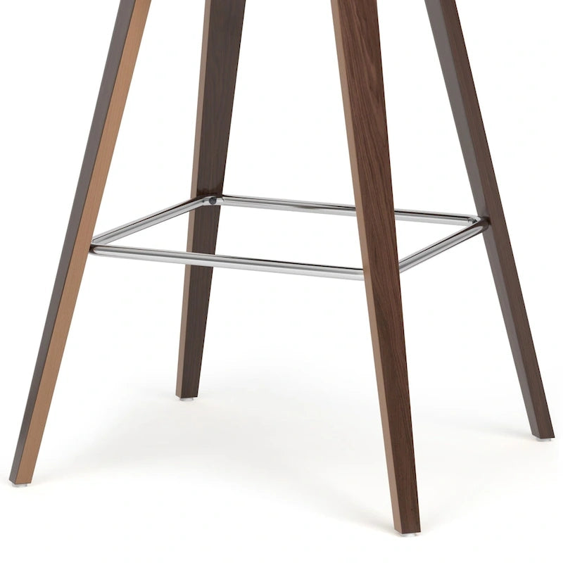 Tabouret de comptoir en bois courbé de style Mid-Century Modern, ensemble de 2