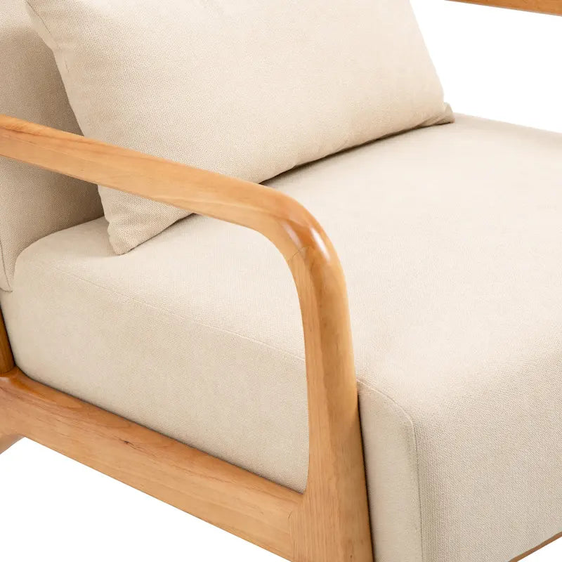 Fauteuils d'appoint rembourrés avec oreillers (lot de 2)