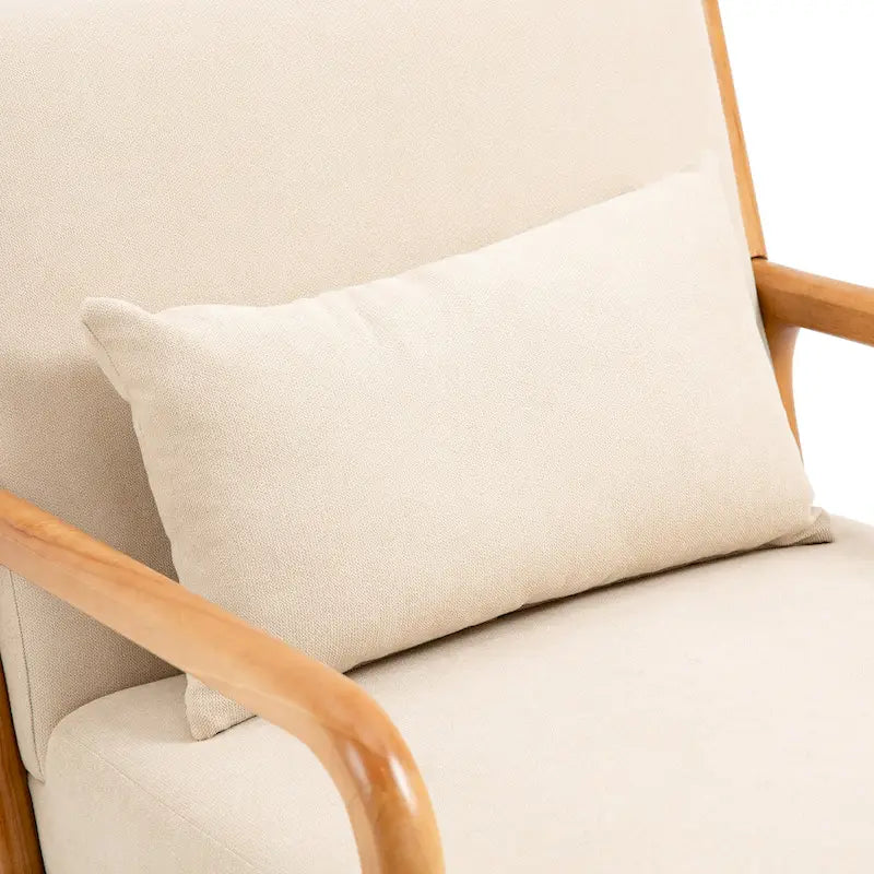 Fauteuils d'appoint rembourrés avec oreillers (lot de 2)
