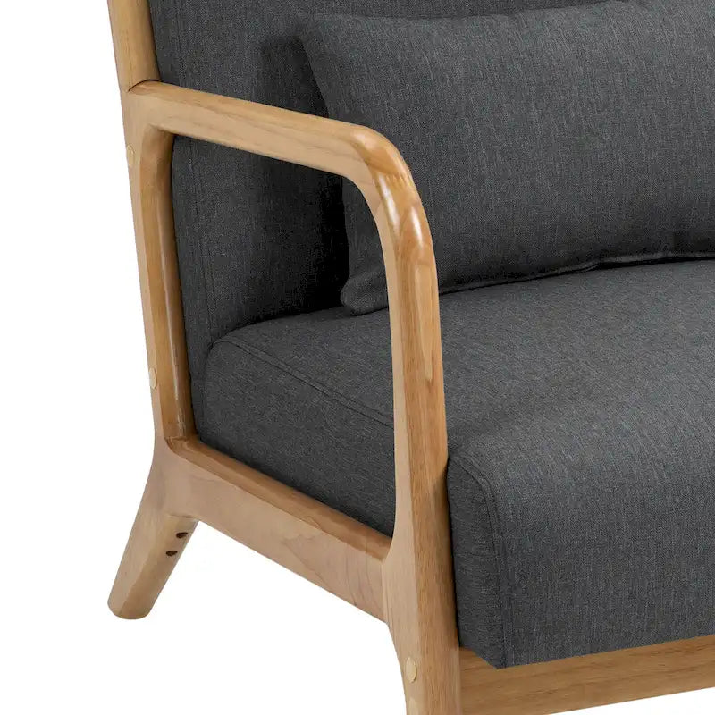 Fauteuils d'appoint rembourrés avec oreillers (lot de 2)