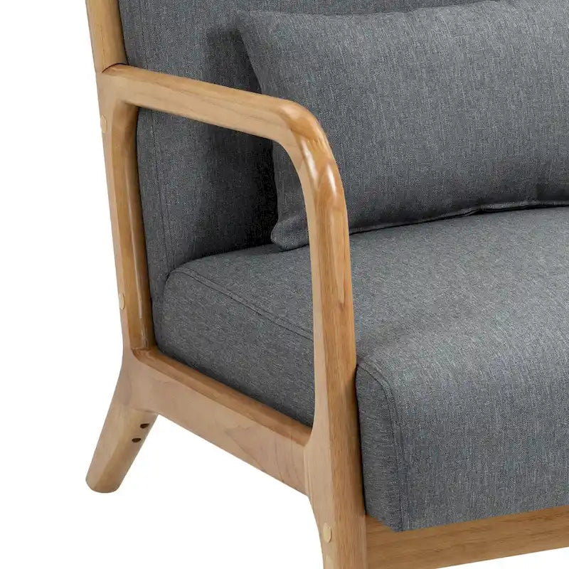 Fauteuils d'appoint rembourrés avec oreillers (lot de 2)