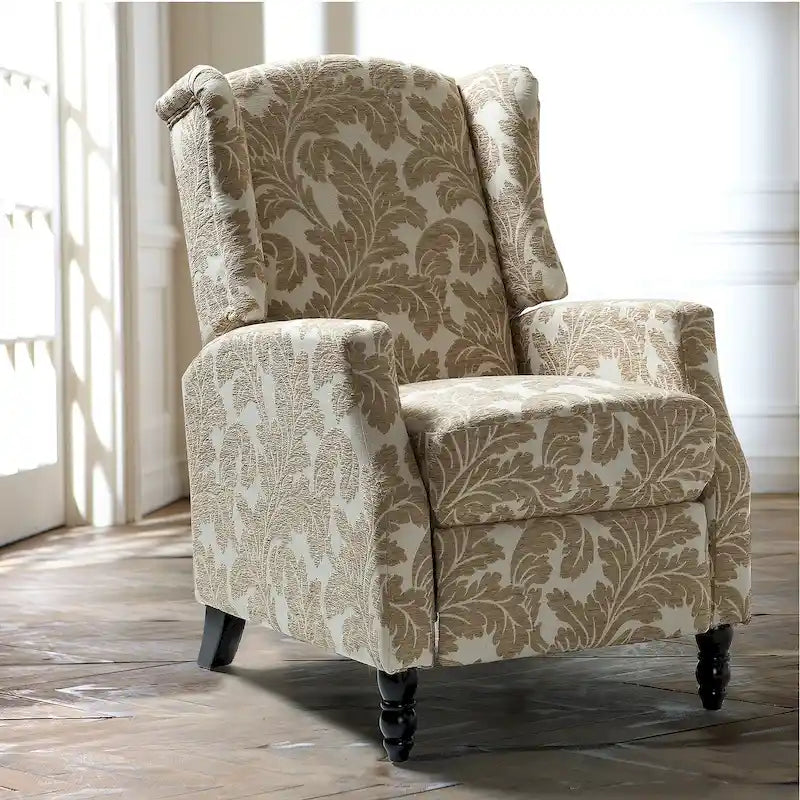 Fauteuil inclinable à dossier haut et bascule manuelle de style Mid-Century Modern
