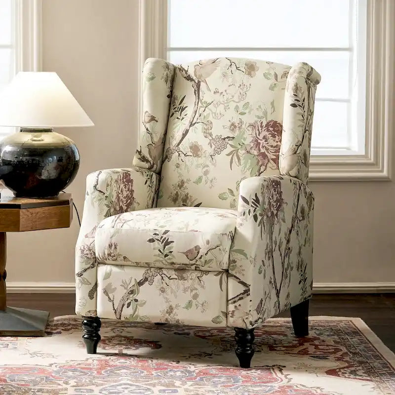 Fauteuil inclinable à dossier haut et bascule manuelle de style Mid-Century Modern
