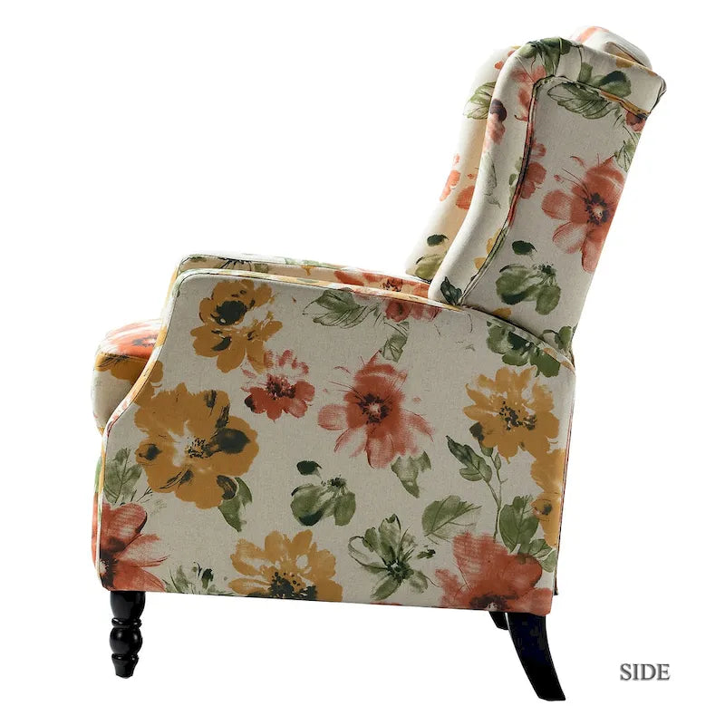 Fauteuil inclinable à dossier haut et bascule manuelle de style Mid-Century Modern