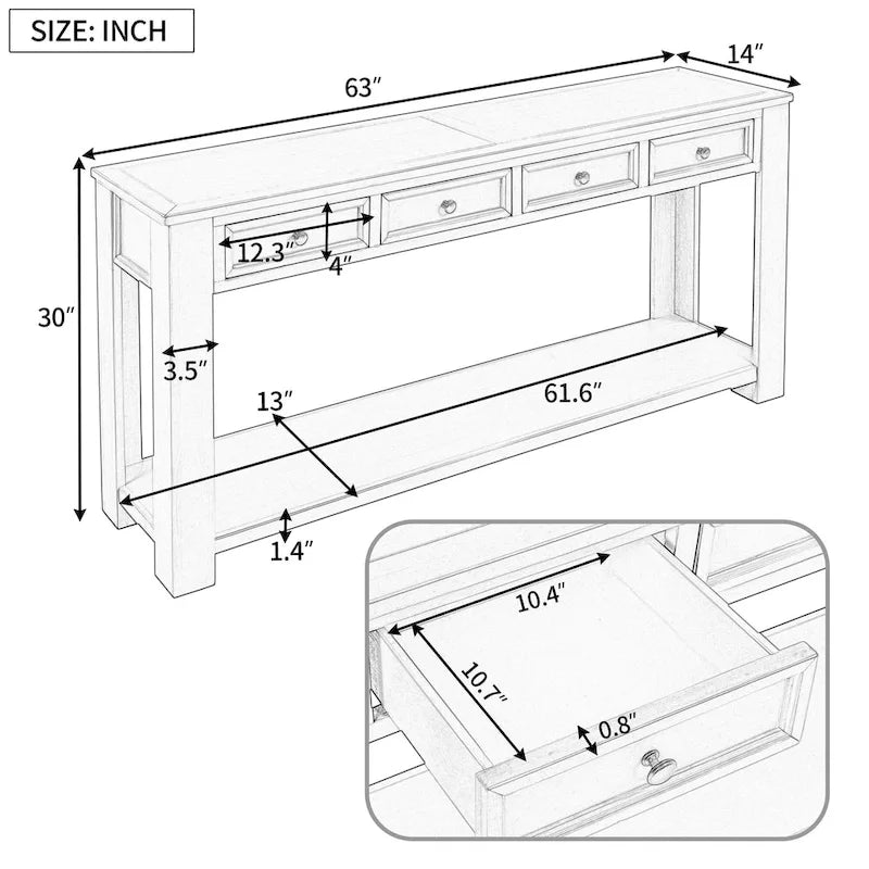 Console pour entrée/couloir