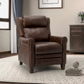 Fauteuil inclinable manuel en cuir véritable de 32,48 po de largeur