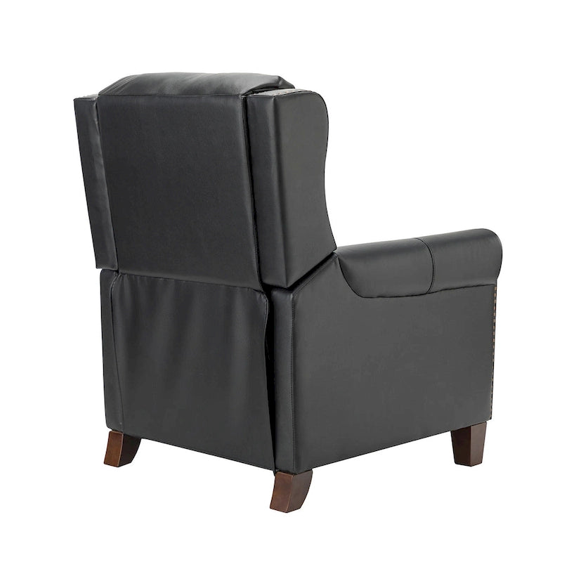 Fauteuil inclinable manuel en cuir véritable de 32,48 po de largeur