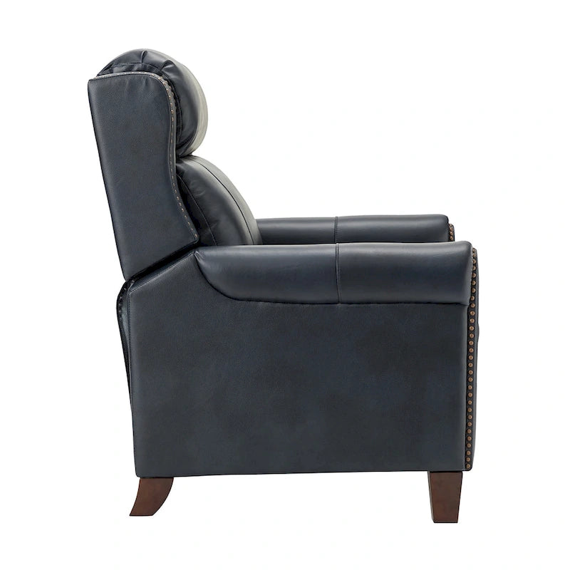 Fauteuil inclinable manuel en cuir véritable de 32,48 po de largeur