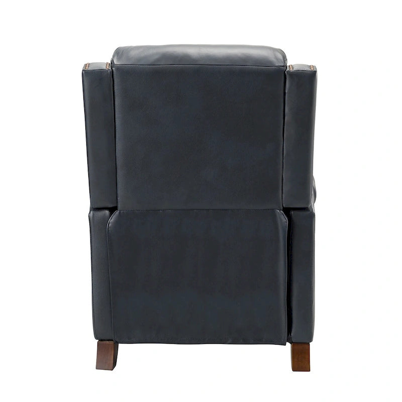 Fauteuil inclinable manuel en cuir véritable de 32,48 po de largeur