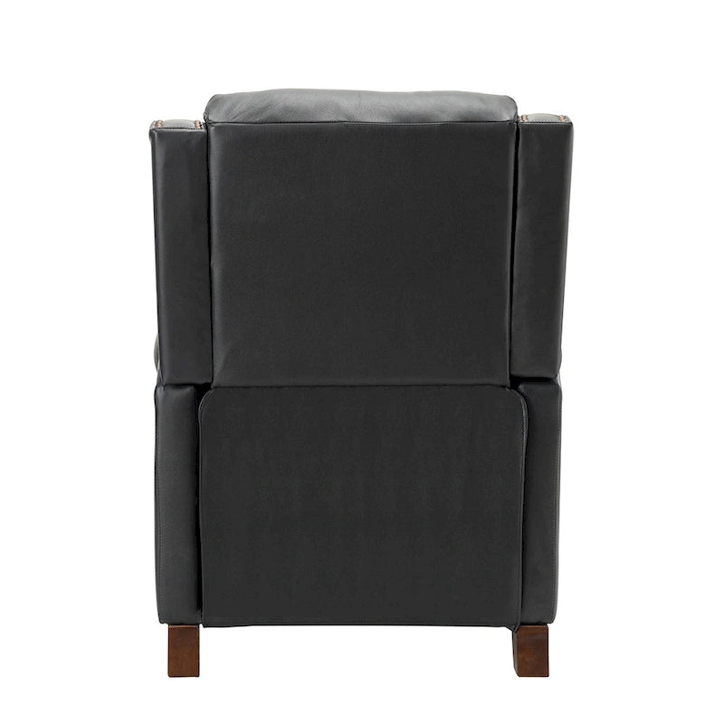 Fauteuil inclinable manuel en cuir véritable de 32,48 po de largeur