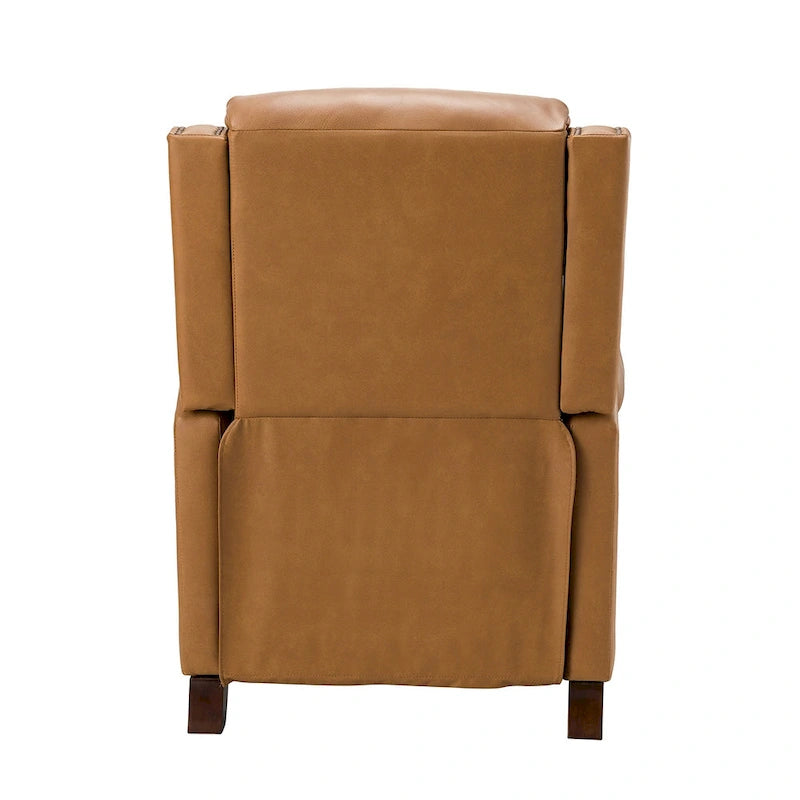 Fauteuil inclinable manuel en cuir véritable de 32,48 po de largeur