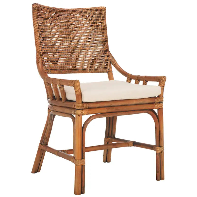 Fauteuil coussin en rotin Coastal, 22 la. x 24 prof. x 37 H