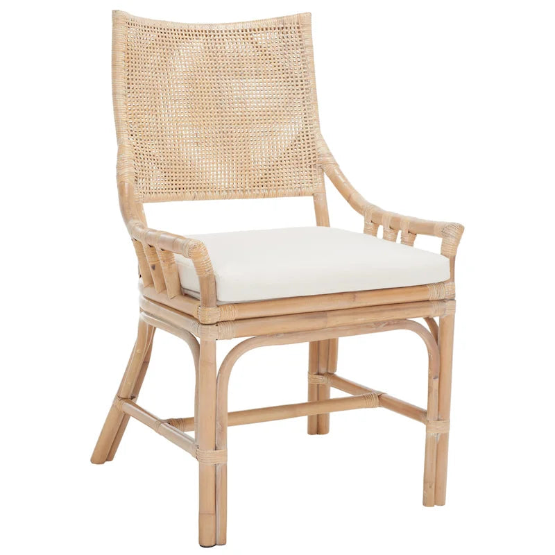 Fauteuil coussin en rotin Coastal, 22 la. x 24 prof. x 37 H