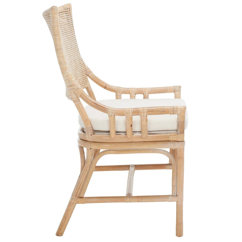 Fauteuil coussin en rotin Coastal, 22 la. x 24 prof. x 37 H
