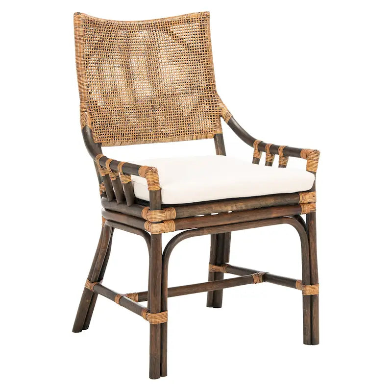 Fauteuil coussin en rotin Coastal, 22 la. x 24 prof. x 37 H
