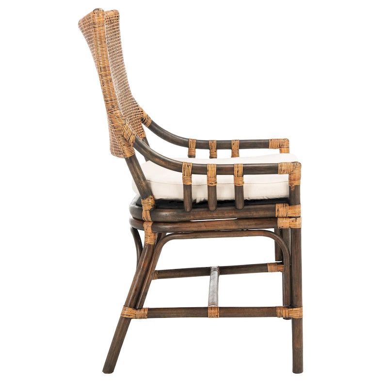 Fauteuil coussin en rotin Coastal, 22 la. x 24 prof. x 37 H