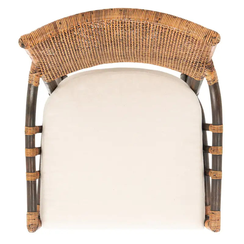 Fauteuil coussin en rotin Coastal, 22 la. x 24 prof. x 37 H