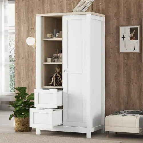 Storage Wardrobe with Sliding Door by Harper&Bright Designs