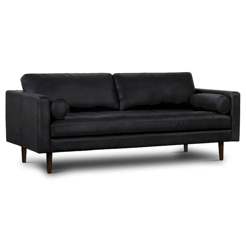 Canapé en cuir italien de 224,8 cm