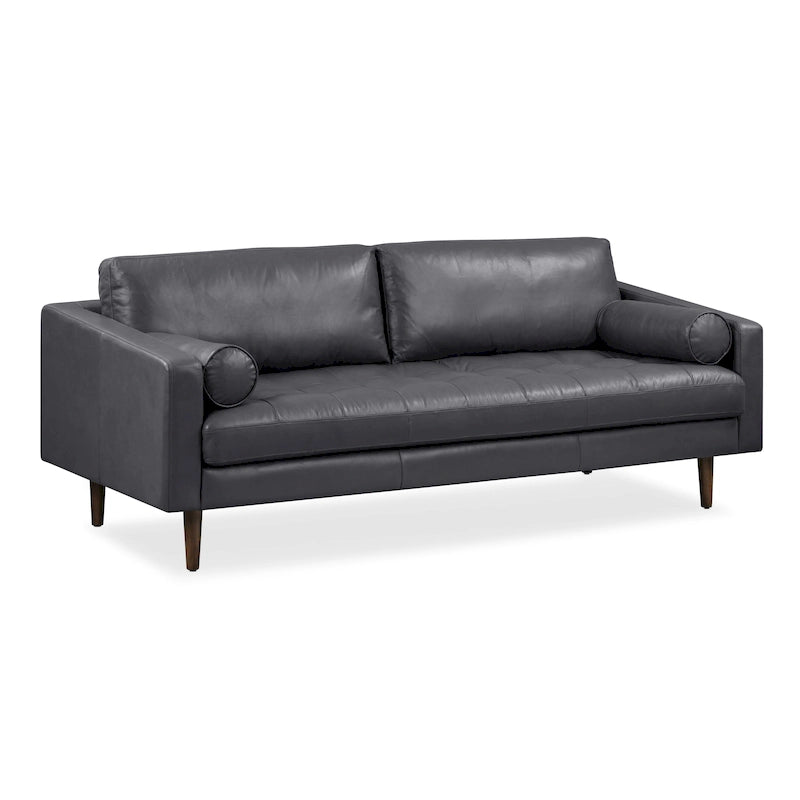 Canapé en cuir italien de 224,8 cm