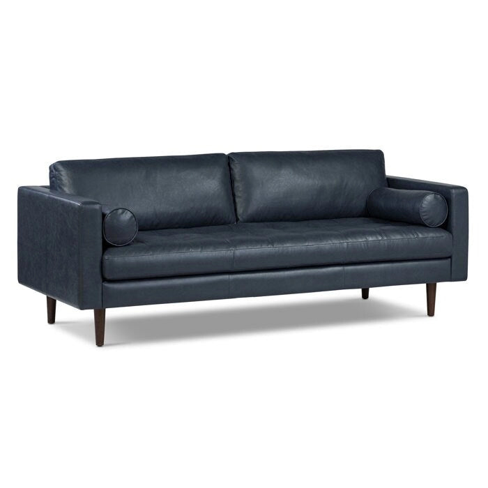 Canapé en cuir italien de 224,8 cm