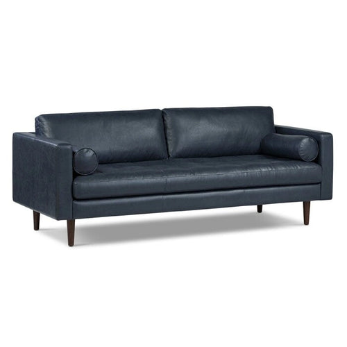 Canapé en cuir italien de 224,8 cm