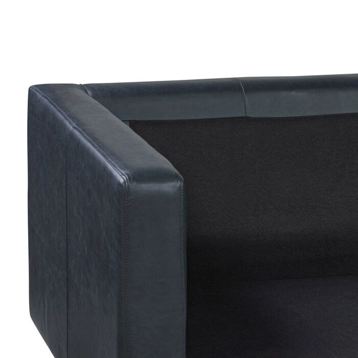 Canapé en cuir italien de 224,8 cm