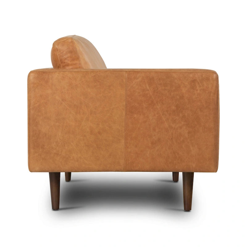 Canapé en cuir italien de 224,8 cm