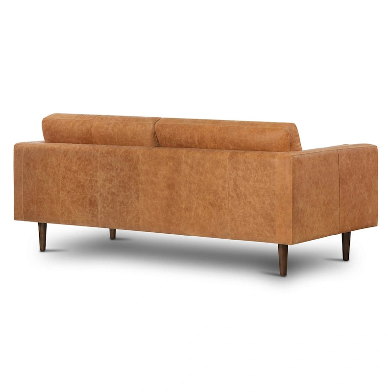 Canapé en cuir italien de 224,8 cm
