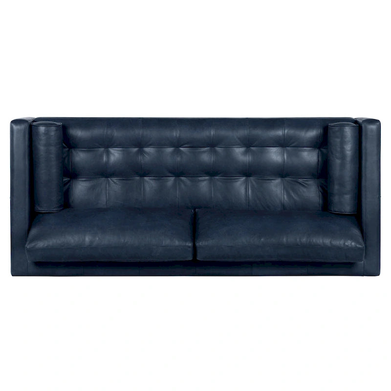 Canapé en cuir italien de 224,8 cm